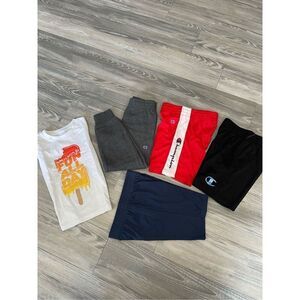 NWOT Champion t-shirt & shorts 5 piece boys bundle Size 5